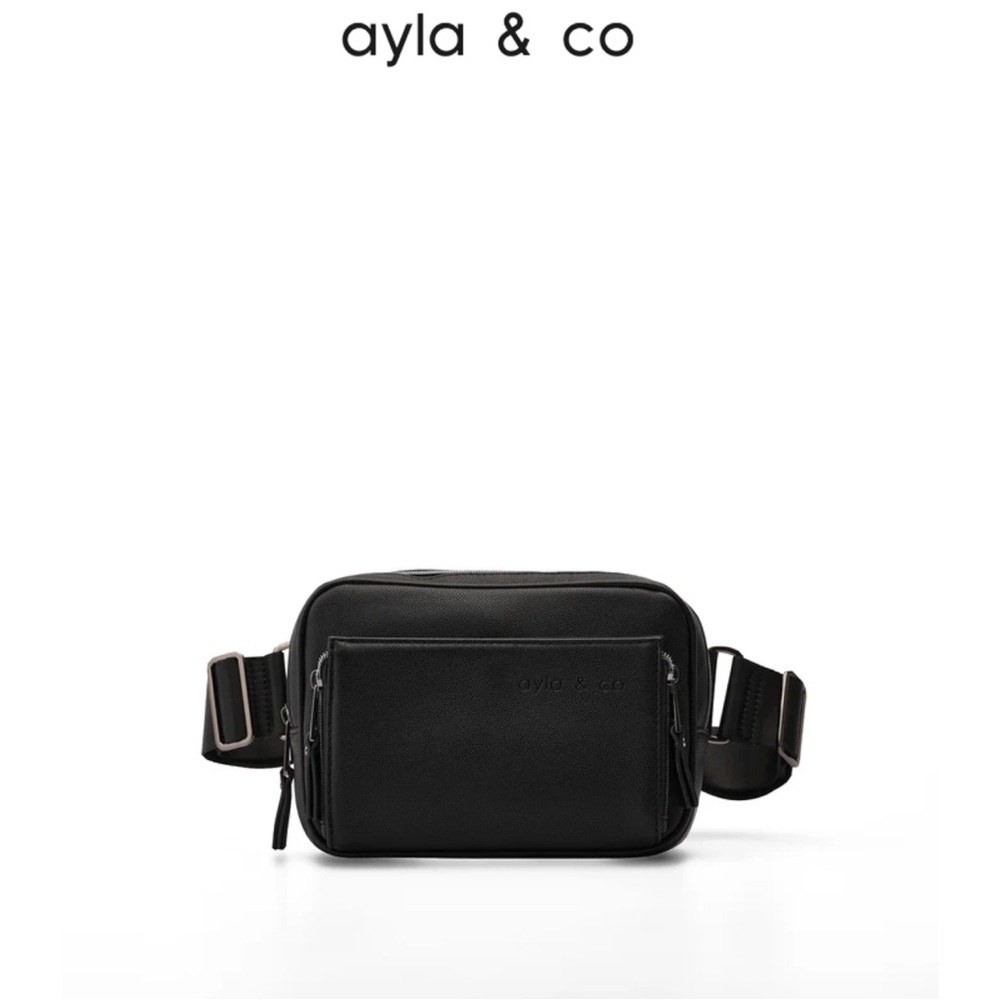 Black Diaper Crossbody Bag Ayla & Co